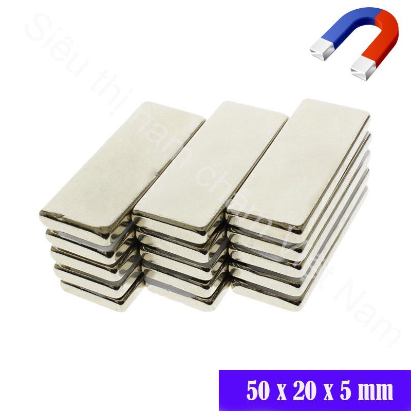 Nam châm vĩnh cửu lực hút mạnh 50x20x5mm