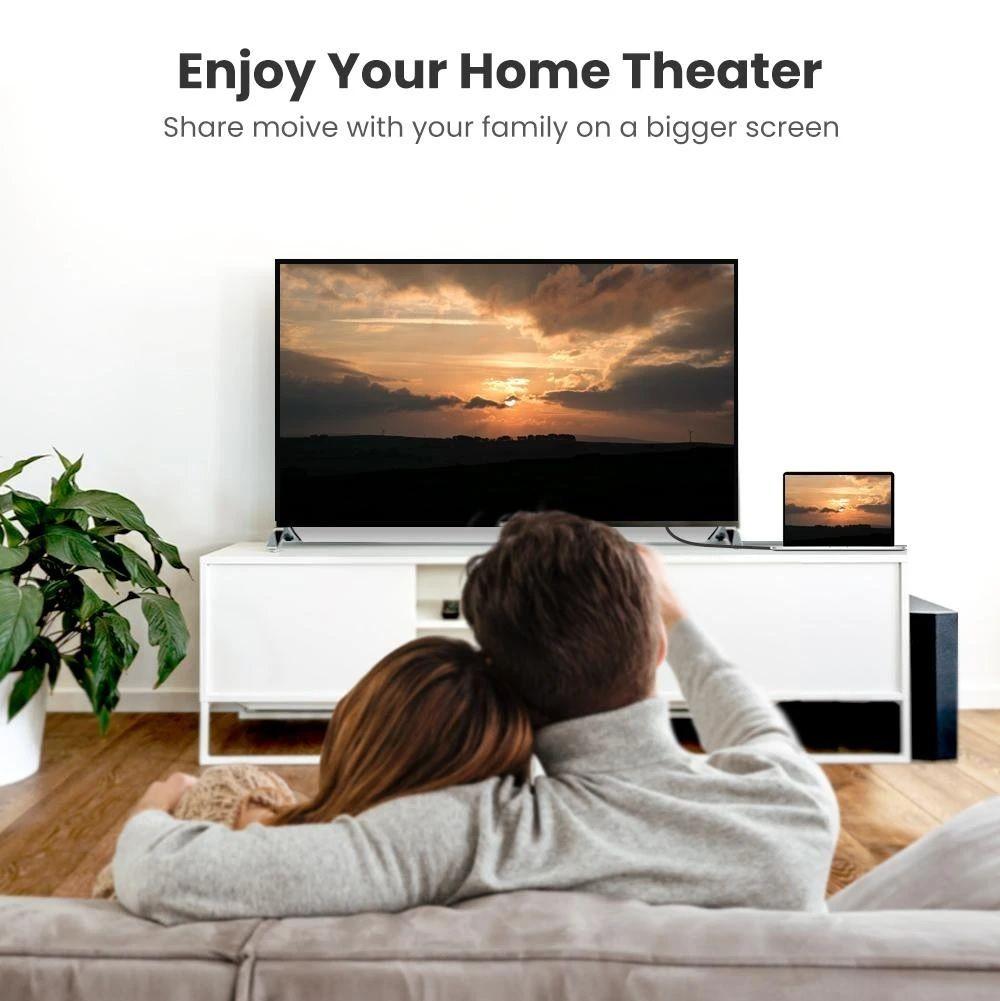 Ugreen UG70320HD135TK 1.5M Cáp HDMI 2.1 8K 60Hz 4K 120hz Cao Cấp màu đen - HÀNG CHÍNH HÃNG