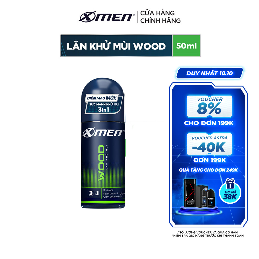 Lăn Khử Mùi X-Men Wood (50ml)