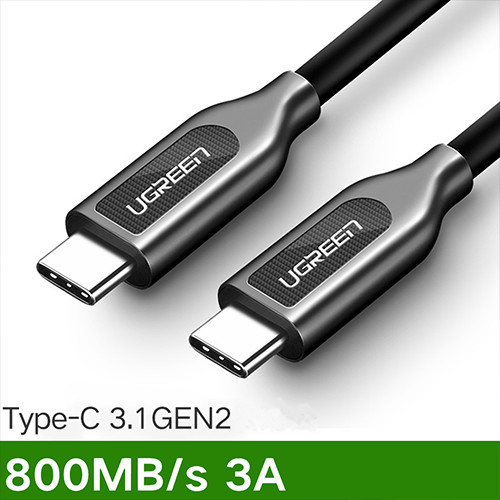 Cáp Ugreen 2 đầu USB C 3.1 (Gen 2) 3A 1m chính hãng