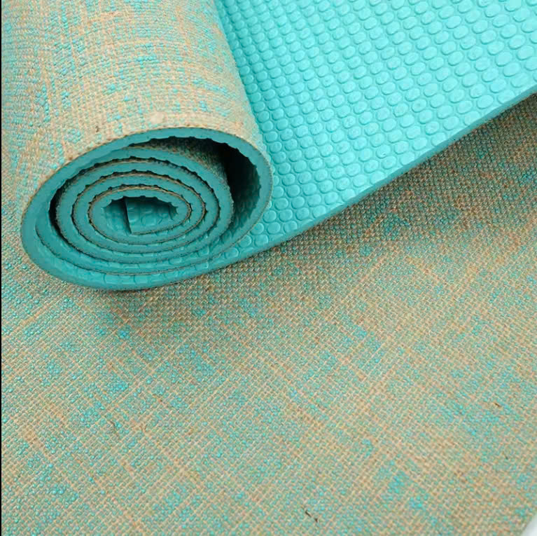 Thảm Tập Yoga PRO-CARE Chất liệu sợi đay PVC - Độ dày 5mm - Hàng Chính Hãng Đài Loan