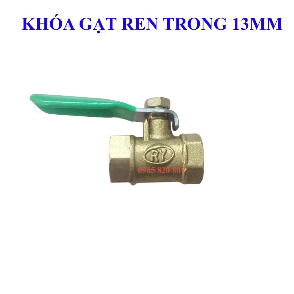 Van đồng khóa nước ren 13mm hai đầu ren trong