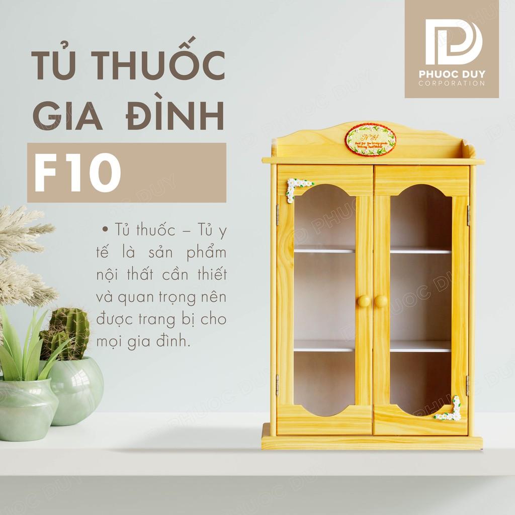 Tủ thuốc - Tủ y tế gia đình gỗ tự nhiên F10