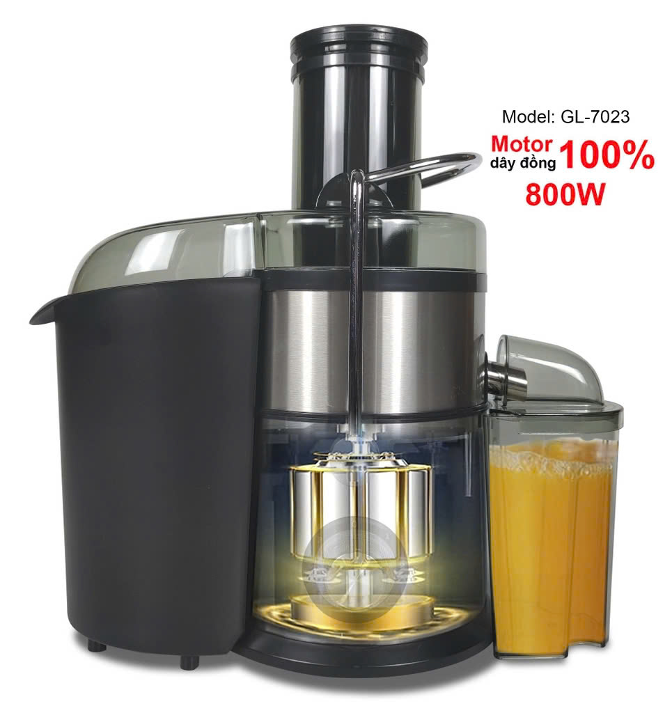 Máy ép trái cây Gali, đa chức năng, ép các loại rau, củ, quả, thân 2 lớp, motor dây đồng, cam kết hàng chính hãng, bảo hành 12 tháng chính hãng Gali