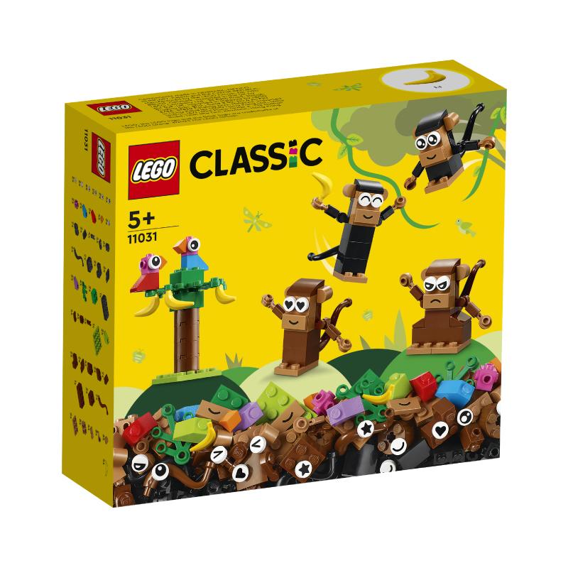 Đồ Chơi Lắp Ráp LEGO Classic Bộ Gạch Sáng Tạo Khỉ Con Vui Nhộn 11031 (135 chi tiết)