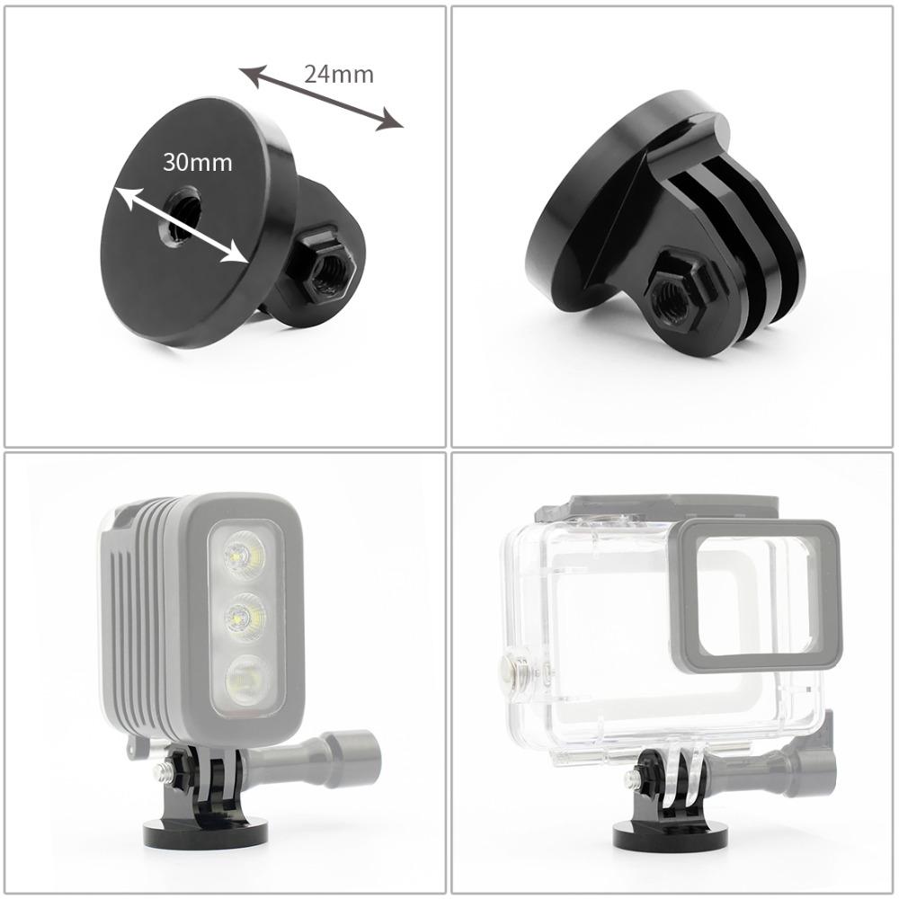 Bộ chuyển đổi giá đỡ máy ảnh trên xe đạp Bộ chuyển đổi giá đỡ ba chân mini Gắn kết nối xe đạp Đế cố định cho Gopro 11 10 Insta360 X3 Osmo Action