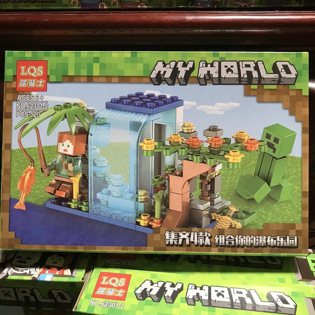 Lego đồ chơi trẻ em my world nhiều chi tiết lắp ráp