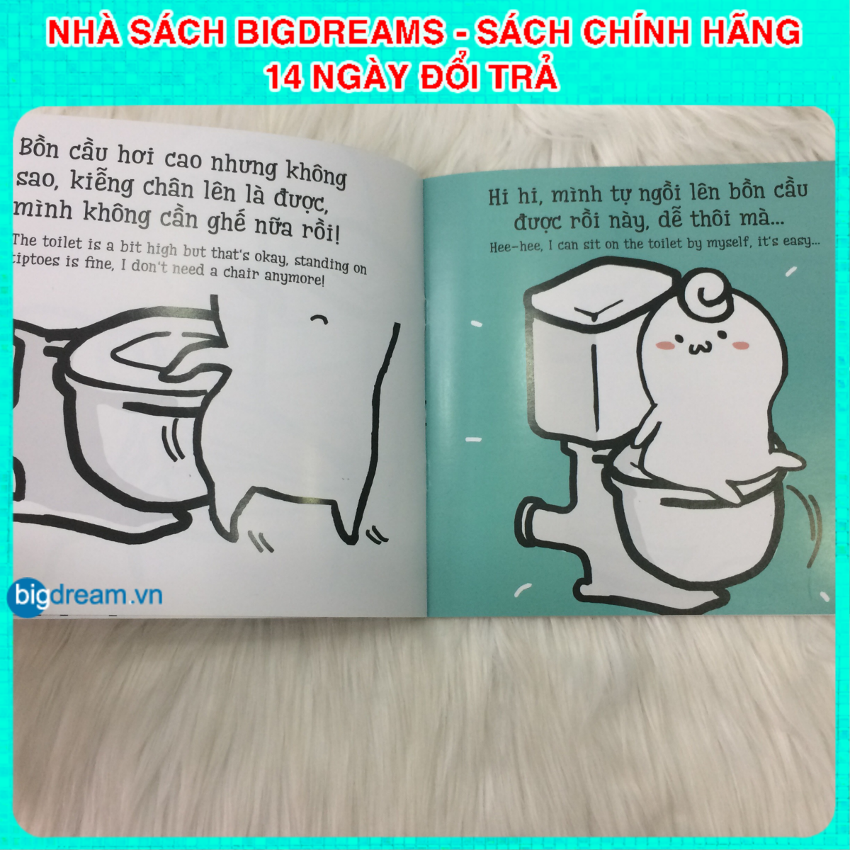 BẢN MỚI SONG NGỮ Miu Miu Tự Lập Phần 1 - Ehon Kĩ Năng Sống Cho Bé 1-6 Tuổi (Bộ 8 Quyển) Miu miu hiểu chuyện Miu bé nhỏ