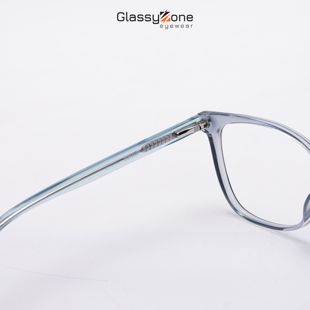 Gọng kính cận, Mắt kính giả cận kim loại Form Oval thời trang Nam Nữ Avery Genny - GlassyZone