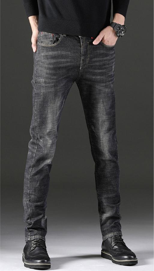 Quần Jeans Nam Dáng Ôm Cào Nhẹ DENXUOC97