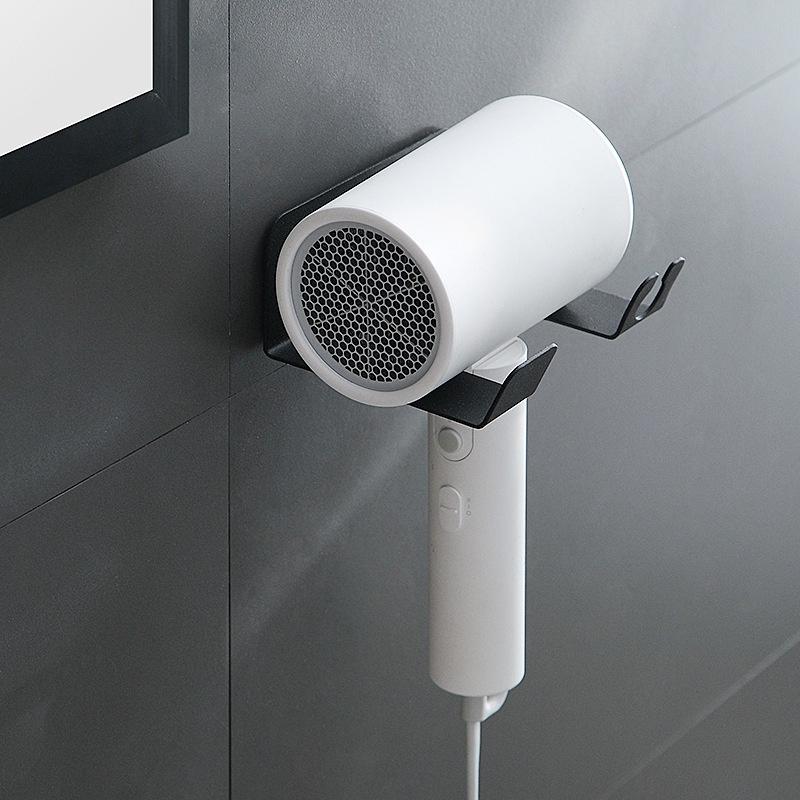 Giá treo máy sấy tóc trong phòng tắm bằng sắt rèn phong cách tối giản sang trọng phù hợp nhiều loại mày sấy babo