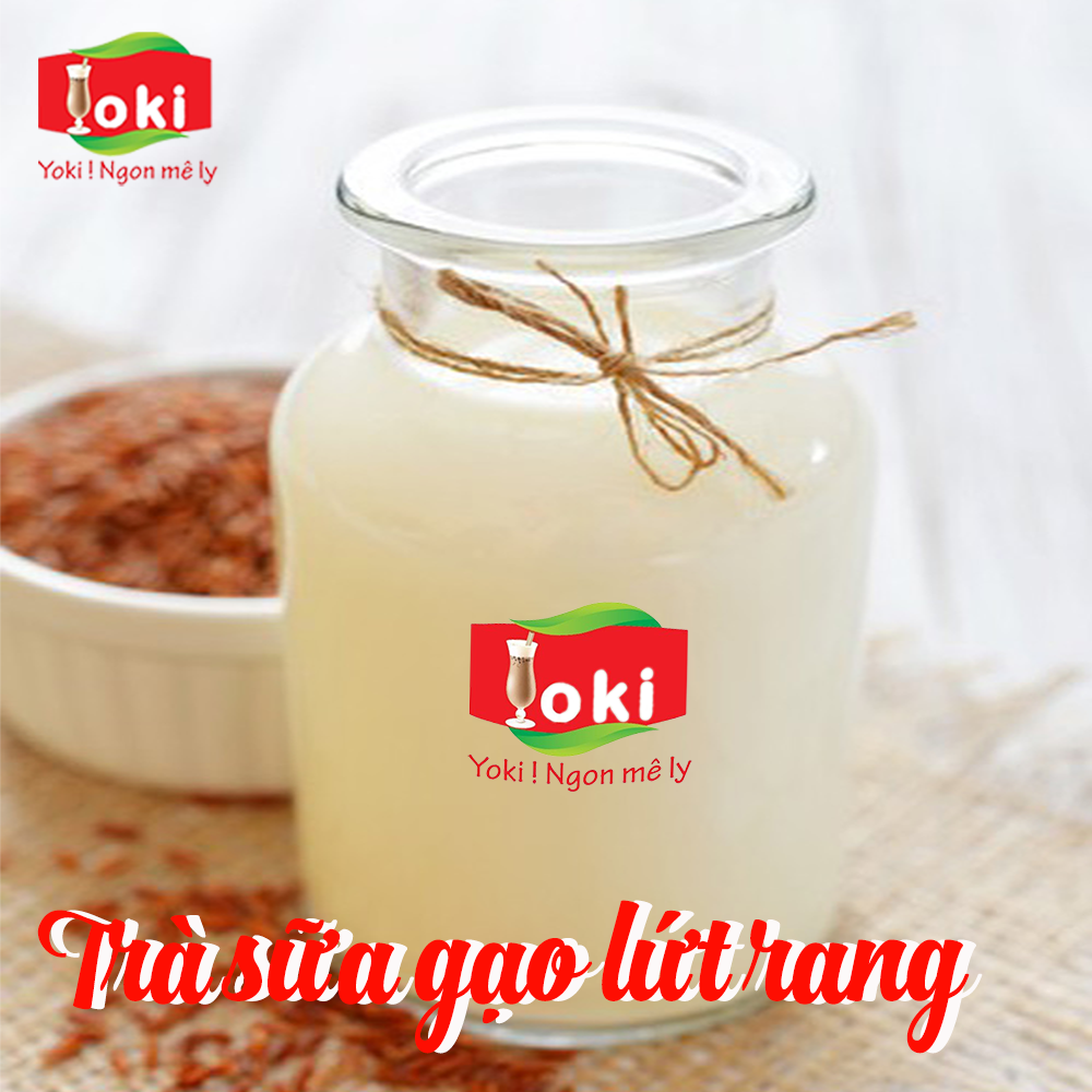 Trà sữa gạo lứt rang