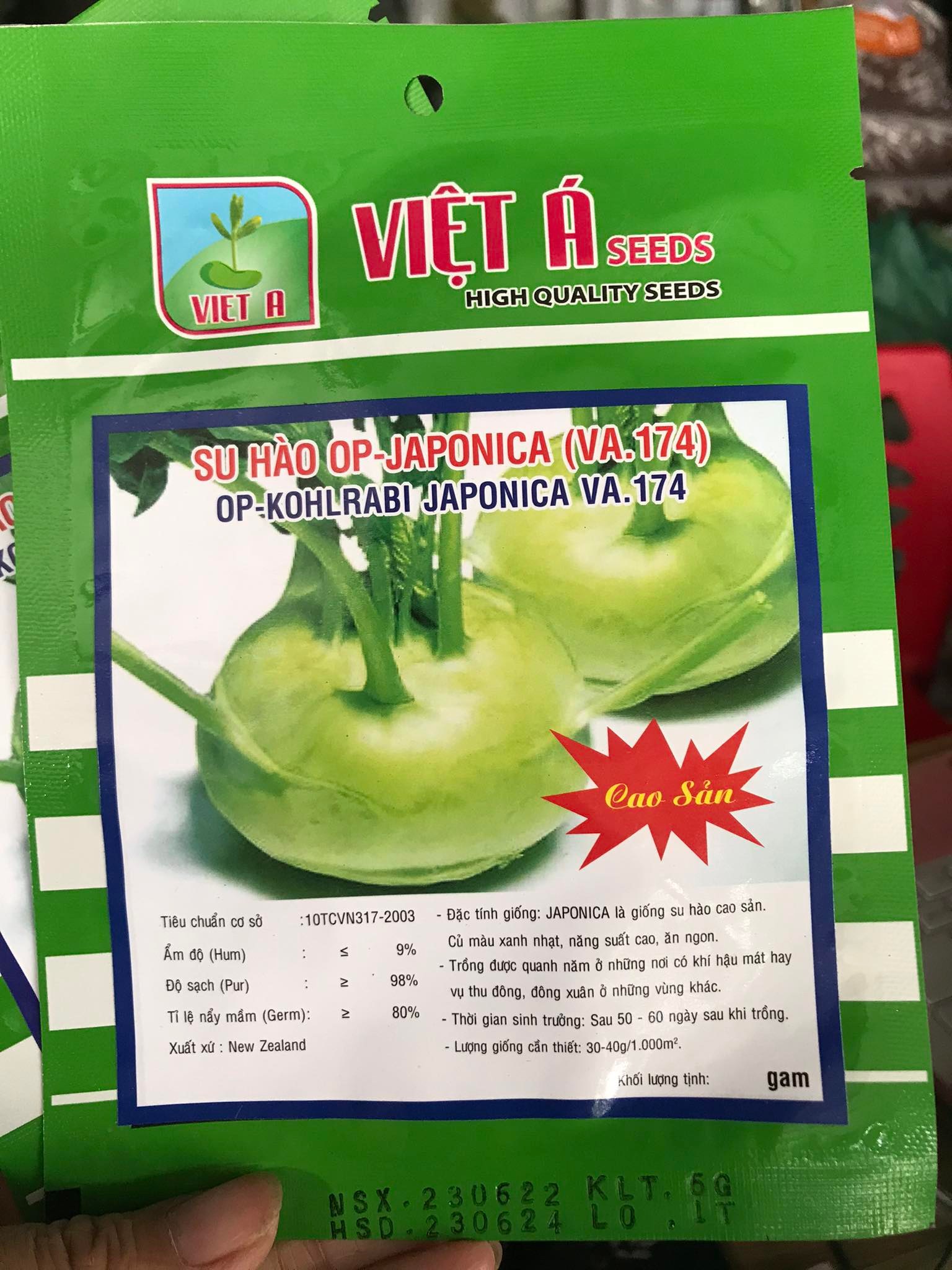 Hạt Giống Su Hào Xanh 0.5gr ~ 100 hạt