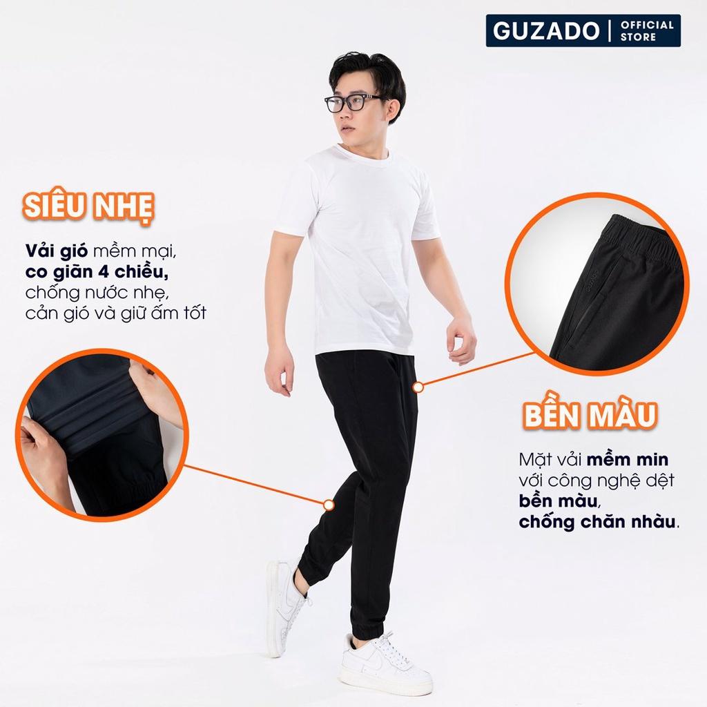 COMBO 2 Quần Jogger nam Thể Thao Guzado Chất Gió Thể Thao,Co Giãn,Vận Động Thoải Mái