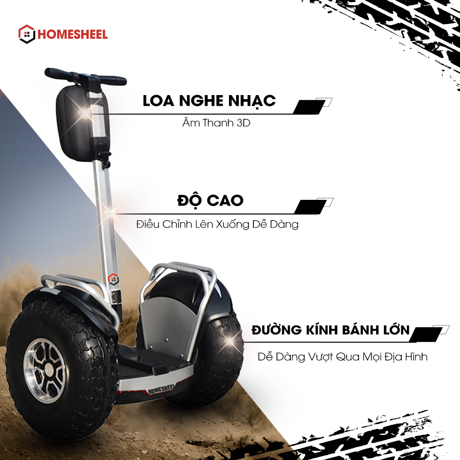 Xe điện cân bằng địa hình HomeSheel X60 _ hàng chính hãng