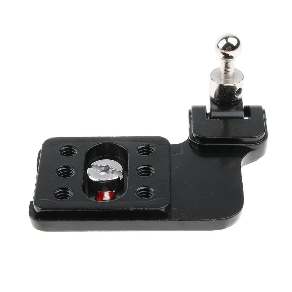 2 Pieces Quick Release QR Plate Adapter with 1/4" Screw for DSLR Camera