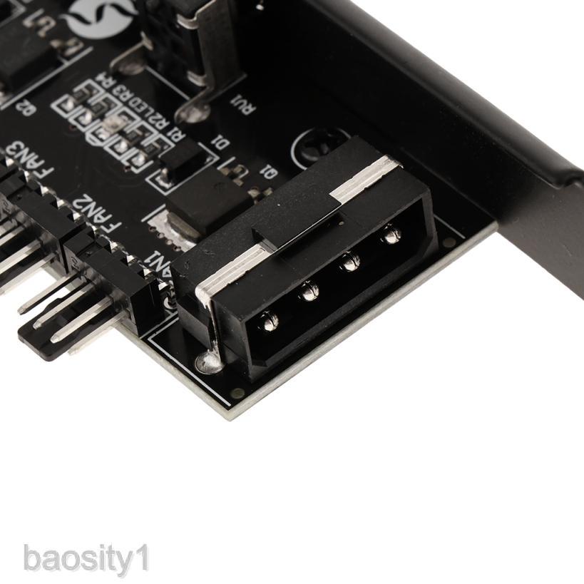 Phụ kiện điều khiển tốc độ quạt làm mát với 6 cổng 12V 3pin/ 4pin chuyên dụng cho CPU máy tính