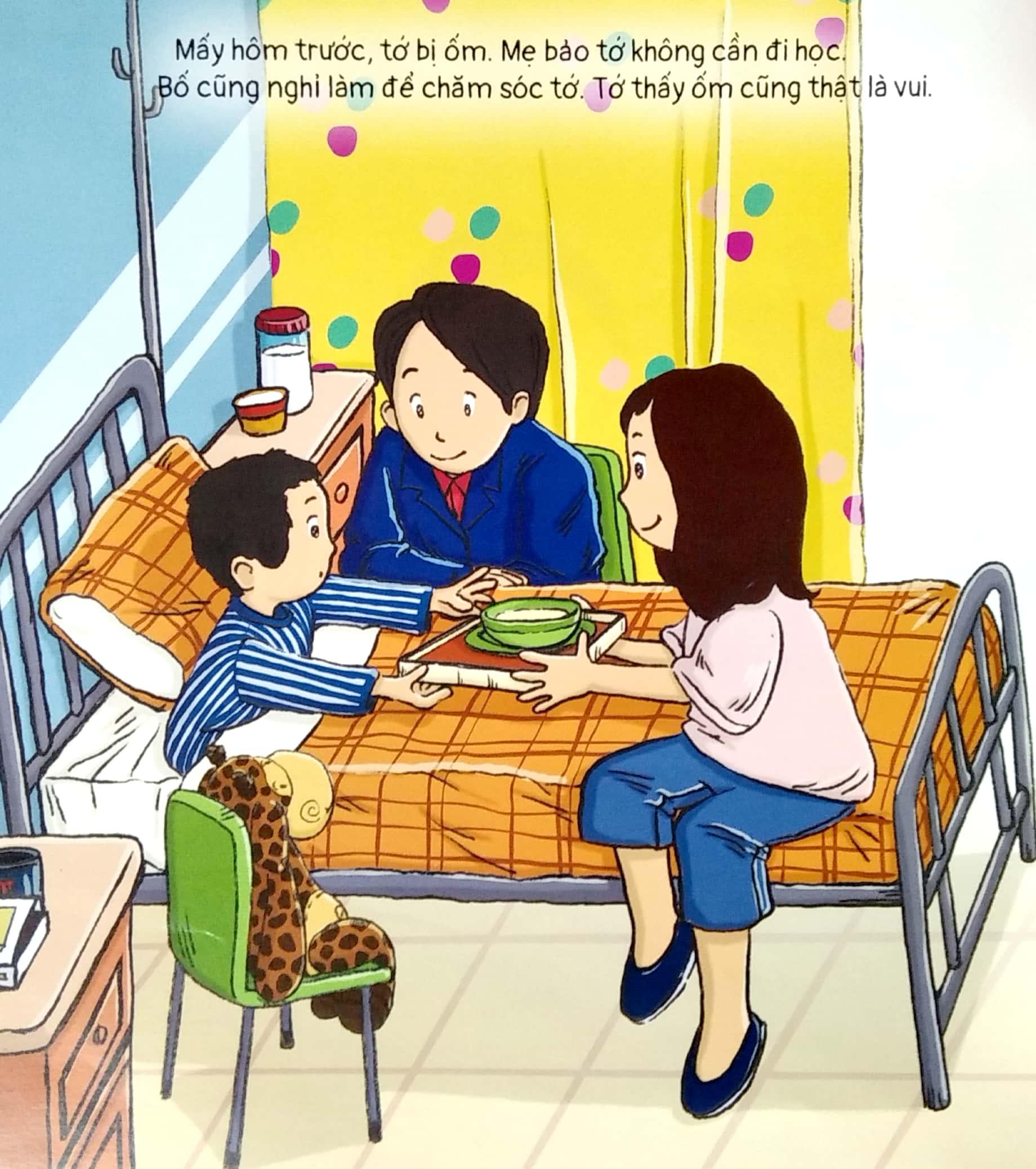 Sách Chuyện Của Tee Và Giri: Ốm Một Chút Thôi Mà!