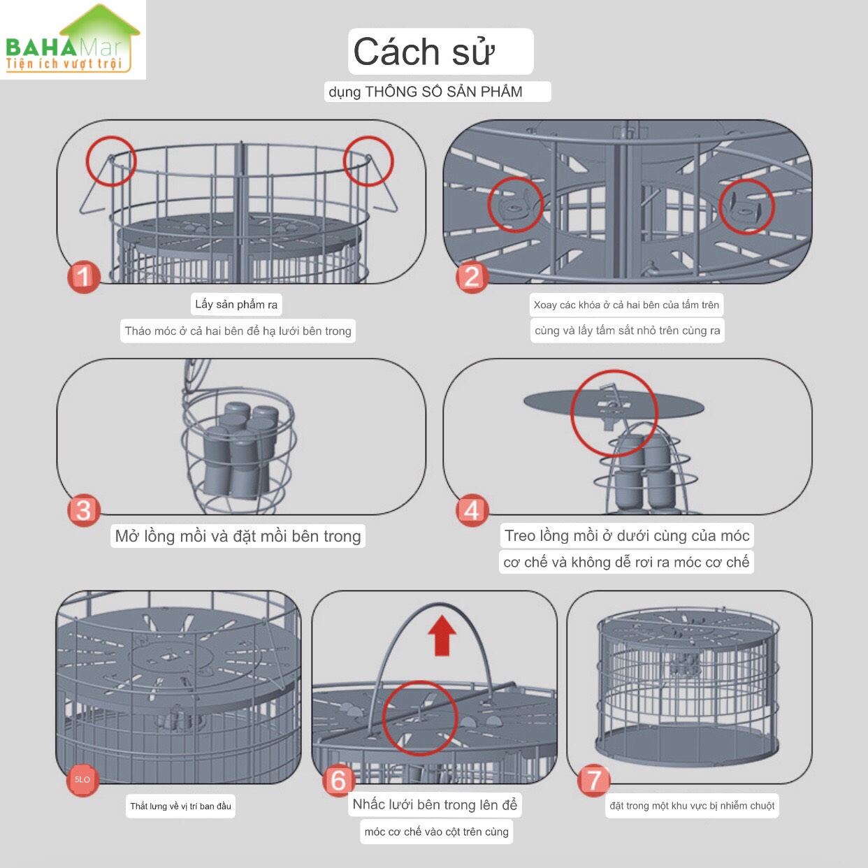 BẪY CHUỘT TỰ ĐỘNG KIỂU LỒNG CHIM, BẮT CHUỘT TOÀN DIỆN KHÔNG GÓC CHẾT "BAHAMAR" được cải thiện rất nhiều để loại bỏ sự rắc rối của những con chuột quá nhỏ trong lồng