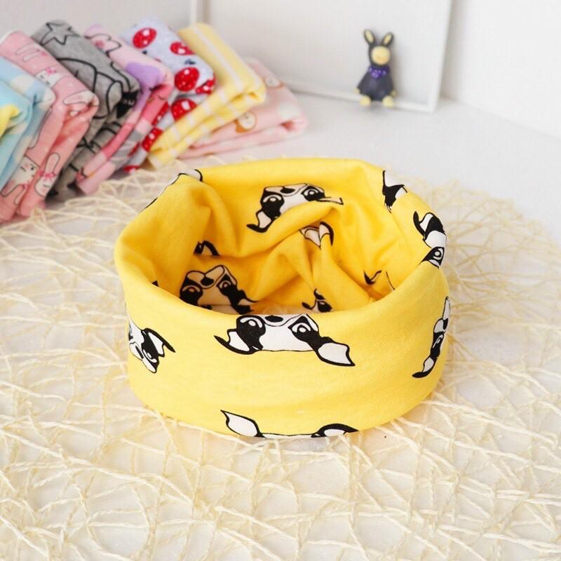 Khăn ống quấn cổ đa năng cotton giữ ấm cho bé phong cách Hàn Quốc