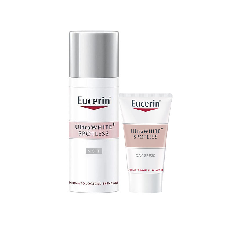 KEM DƯỠNG TRẮNG DA BAN ĐÊM EUCERIN ULTRAWHITE+ SPOTLESS 50ML TẶNG KEM DƯỠNG TRẮNG DA BAN NGÀY 20ML