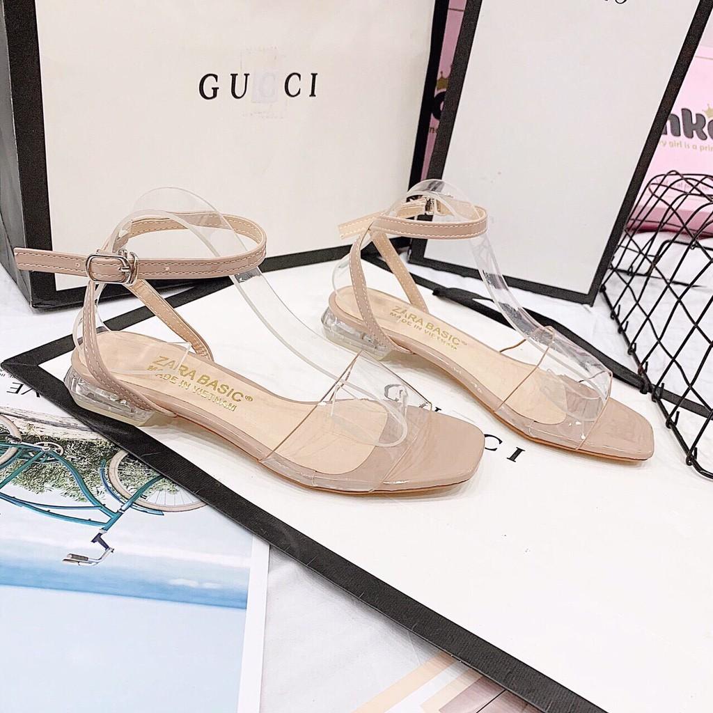 Giày sandal cao gót quay đinh mảnh Nanas