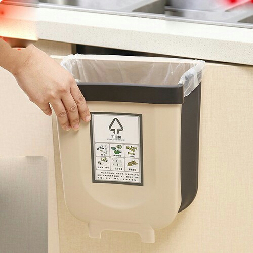 Thùng rác thông minh gấp gọn gắn cạnh tủ bếp, xe ô tô -TRGG