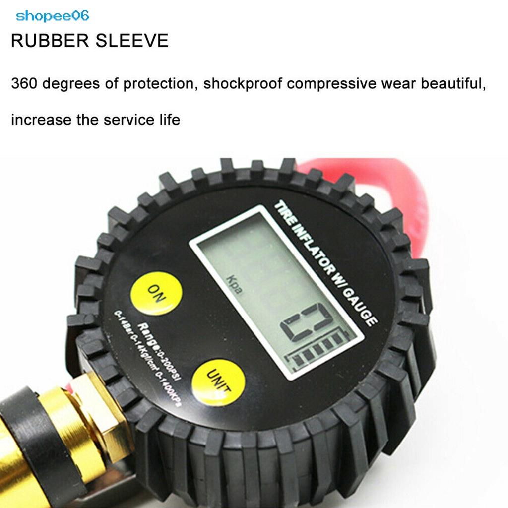 Đồng hồ đo áp suất lốp xe hơi đa năng 200PSI