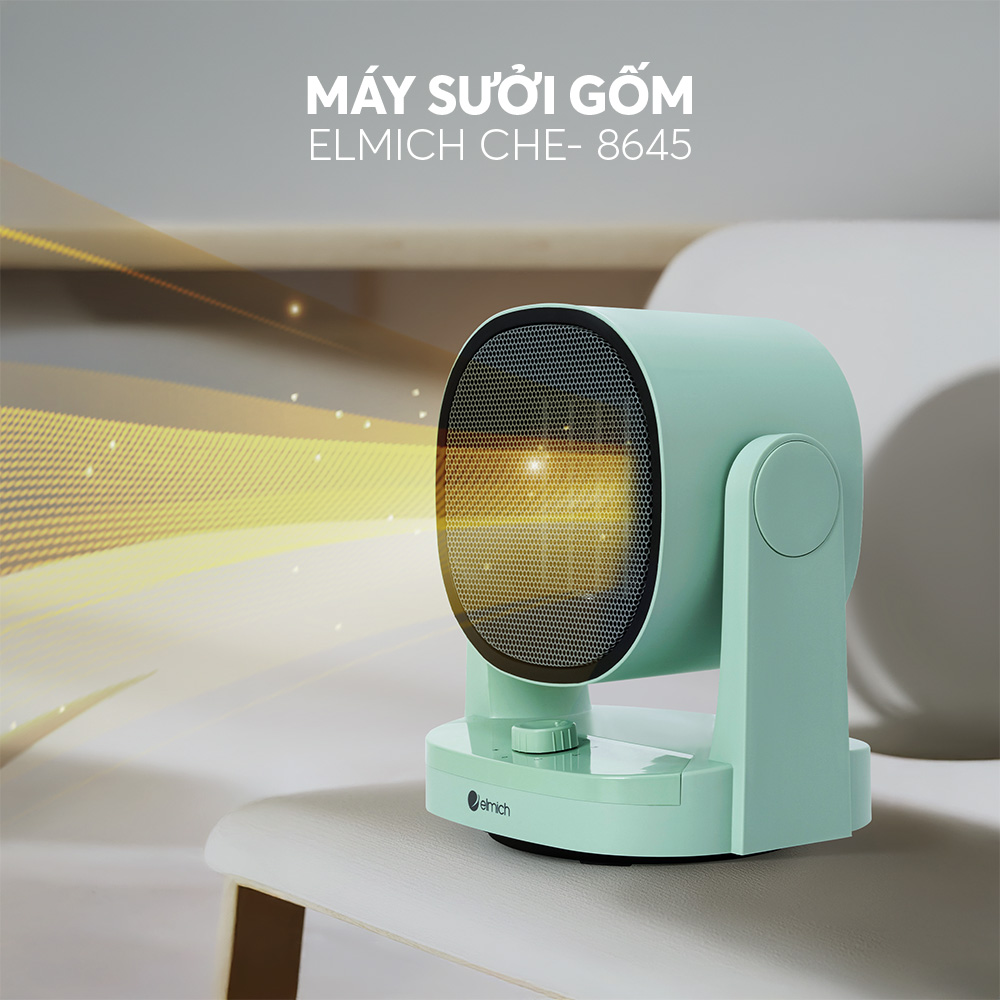Máy sưởi gốm Elmich CHE-8645 Hàng Chính Hãng