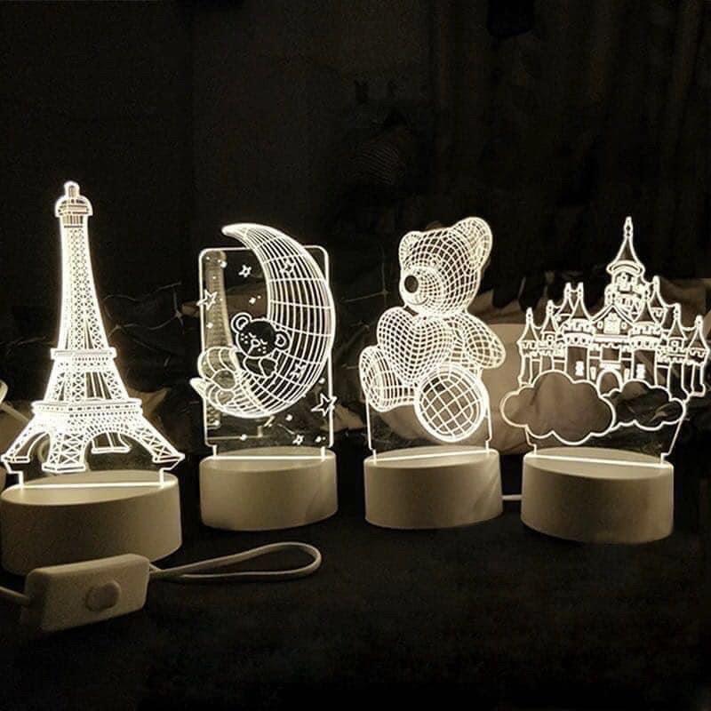 Đèn 3d 3 chế độ