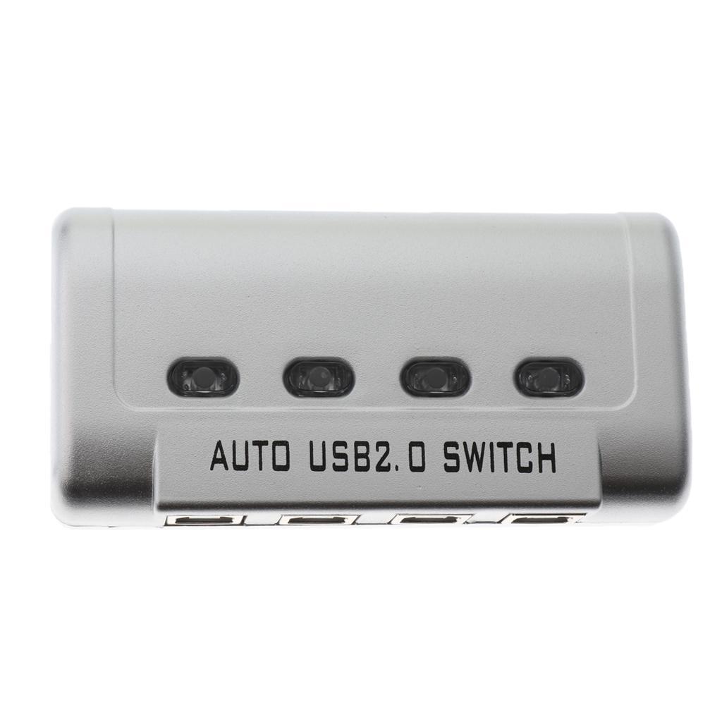 USB2.0 Sharing Switch Selectors KVM 4 Ports Selector HUB For Scanner Printer