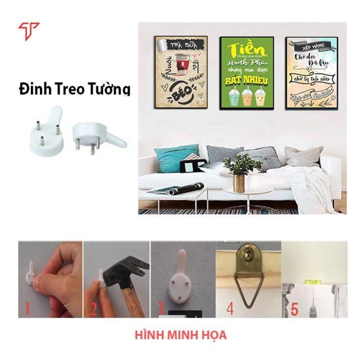 Tranh treo tường trang trí quán trà sữa dễ thương