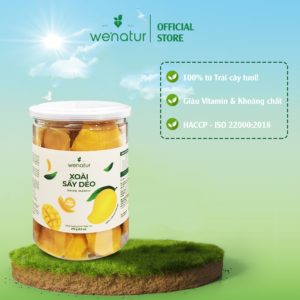Xoài Sấy Dẻo Nguyên Chất we'natur 270g