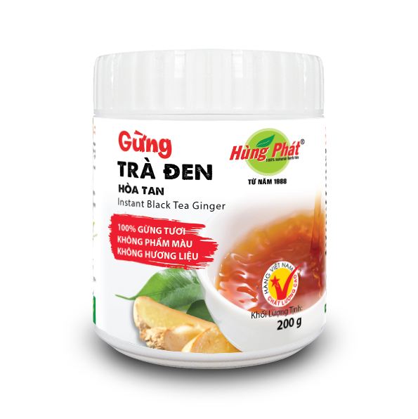 Gừng Trà Đen Hòa Tan - Instant Black Tea Ginger