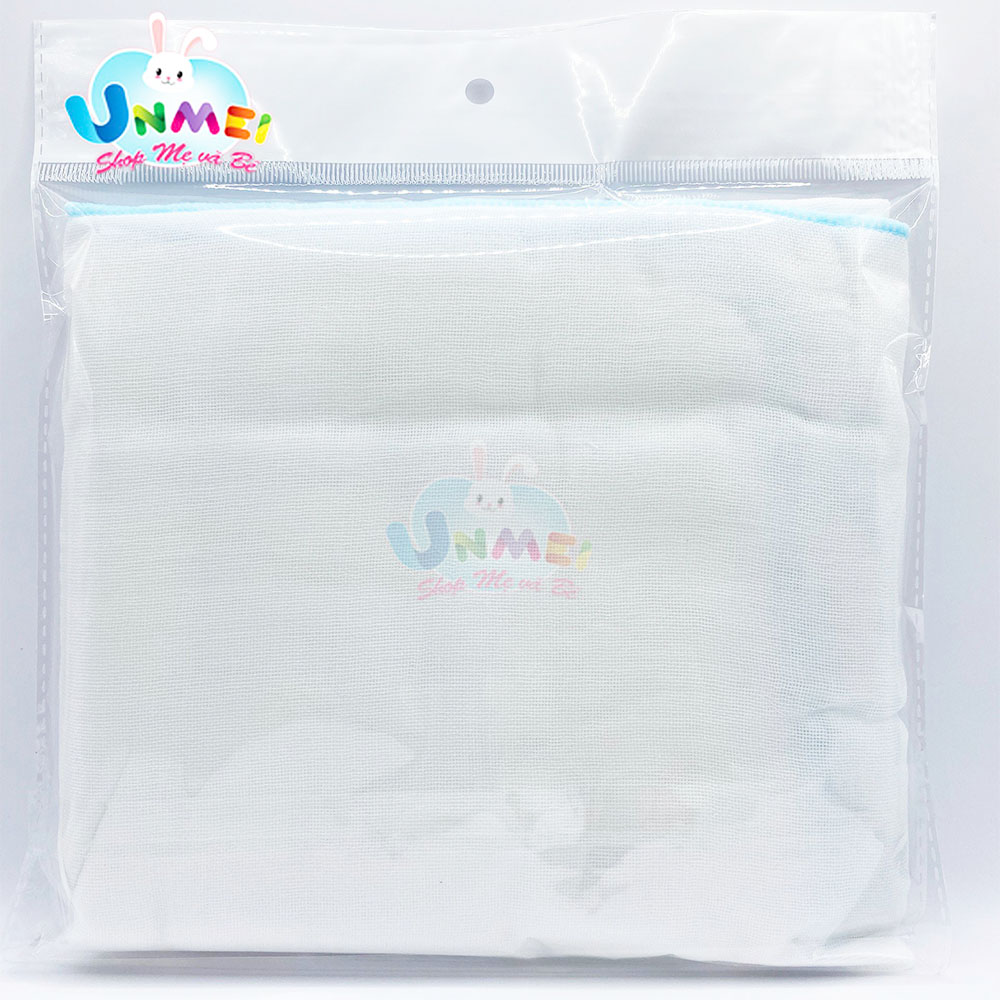 Khăn Tắm Xô Unmei  100% Cotton 4 Lớp Kích Thước 75x80 - Giao Viền Ngẫu Nhiên