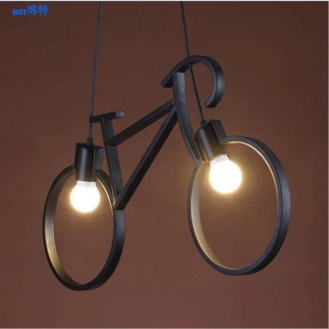 Đèn thả hình xe đạp, đèn trang trí, đèn decor hiện đại