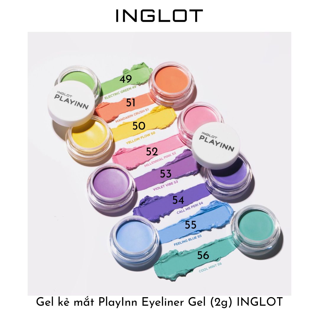 Bộ trang điểm mắt gồm Gel kẻ mắt lâu trôi PlayInn Eyeliner (2g) + Tinh chất Duraline INGLOT