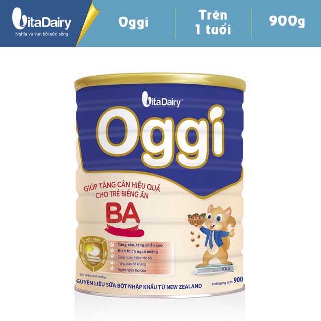 Sữa Oggi BA 900g - Dành cho trẻ biếng ăn