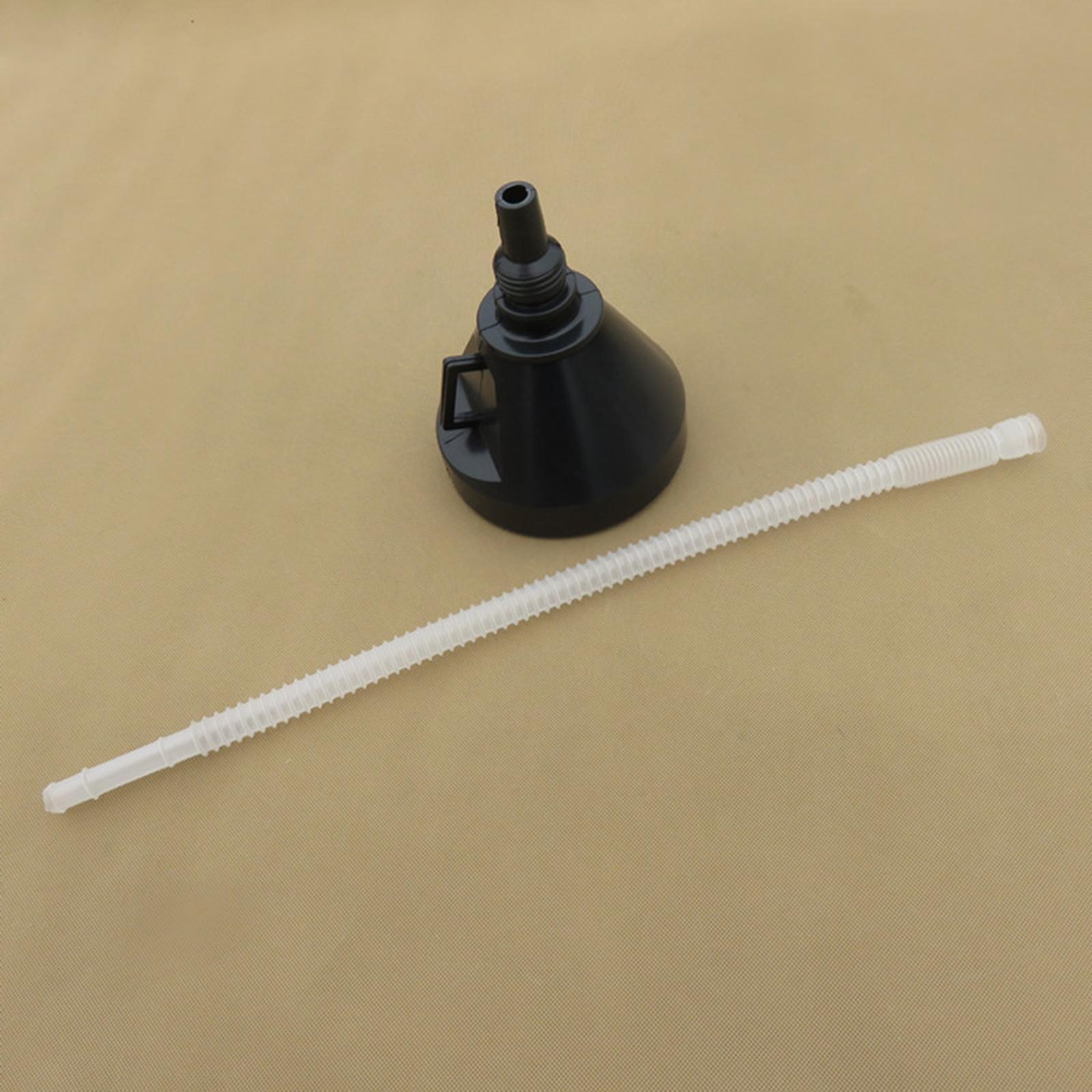 Gasoline Fuel Funnel Filter Bendable Hose for Vehicles Water