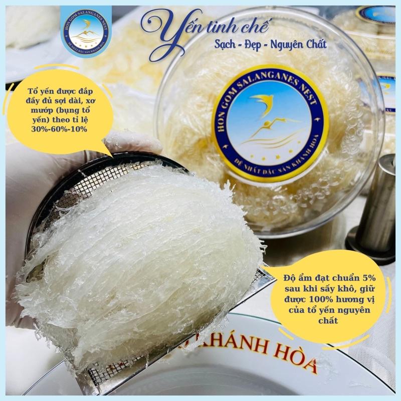 [Hộp 50/100g] Yến Sào Khánh Hoà Tinh Chế Cao Cấp V1 - Yến Sào Hòn Gốm Chính Hiệu Khánh Hoà - HON GOM SANLANGANES NEST