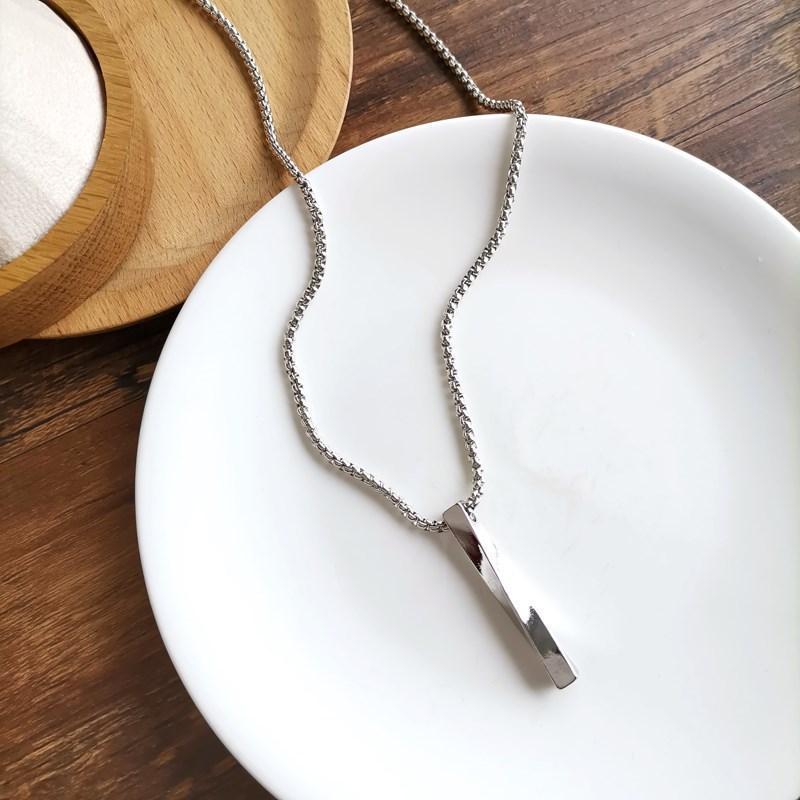 Dây chuyền nam nữ Veins Brick titan cao cấp trangsucpt thời trang rẻ đẹp thép không gỉ PTDCNA194