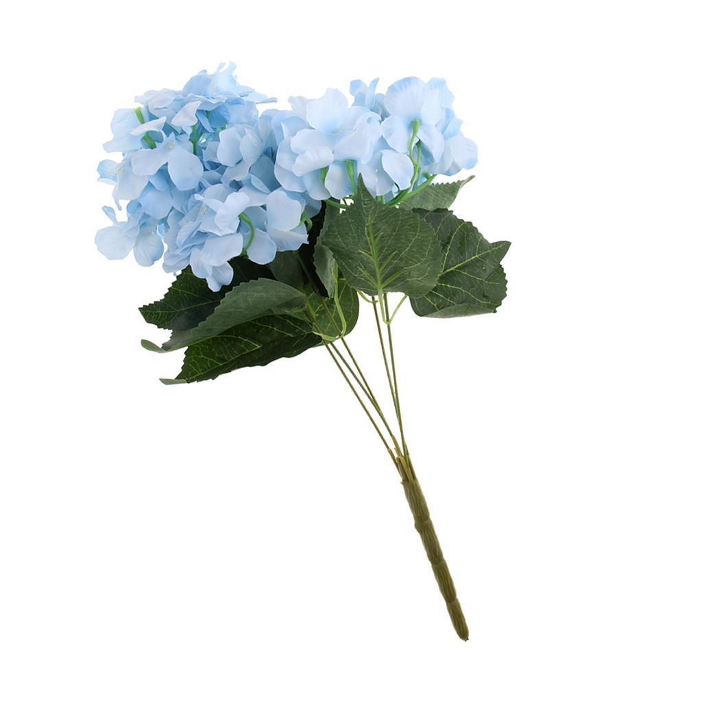 Artificial Silk Hydrangea Flower Bouquet Home Garden Table Decor