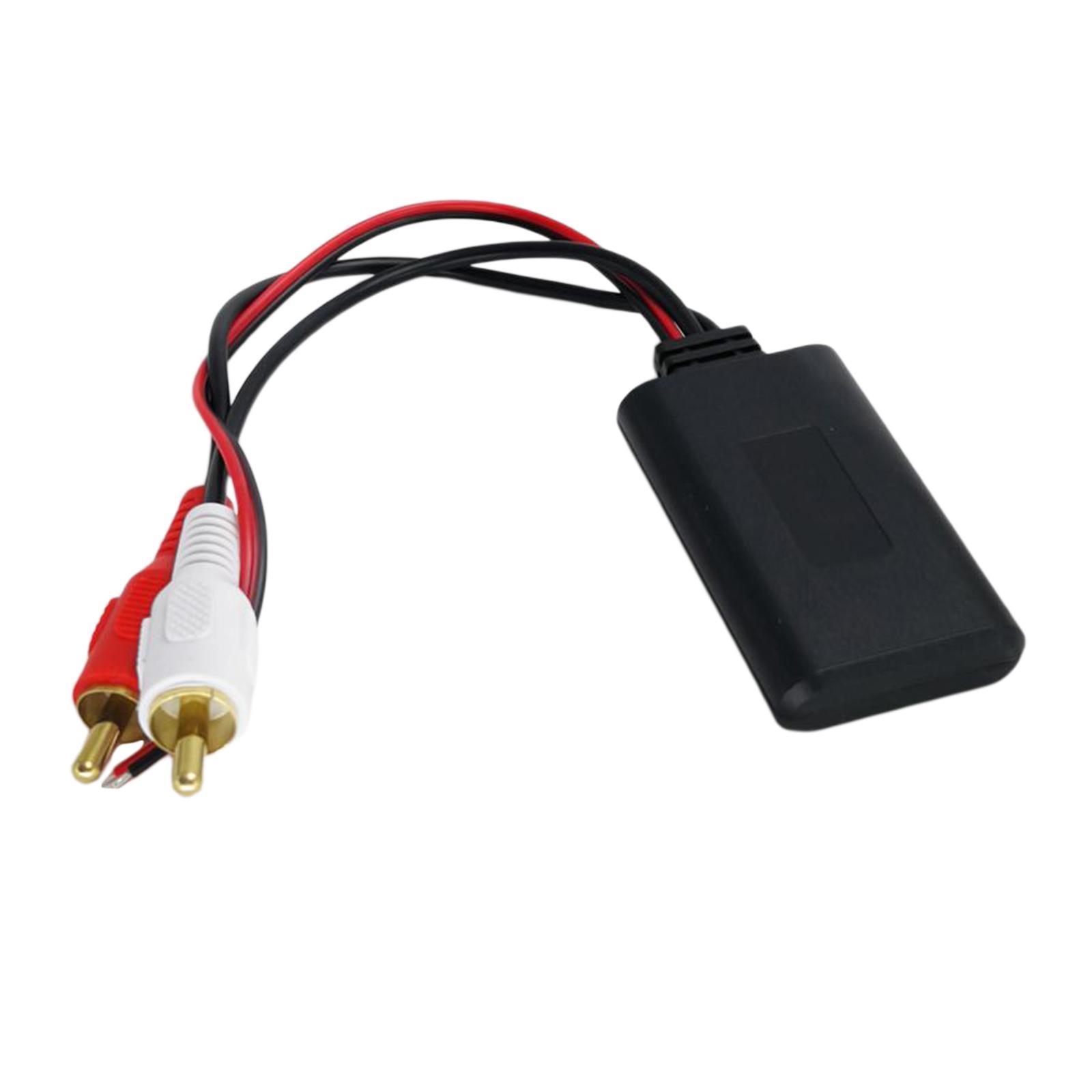 4X 2-in-1 Auto Radio USB Bluetooth Adapter Stereo Wireless Audio Wire 2 RCA
