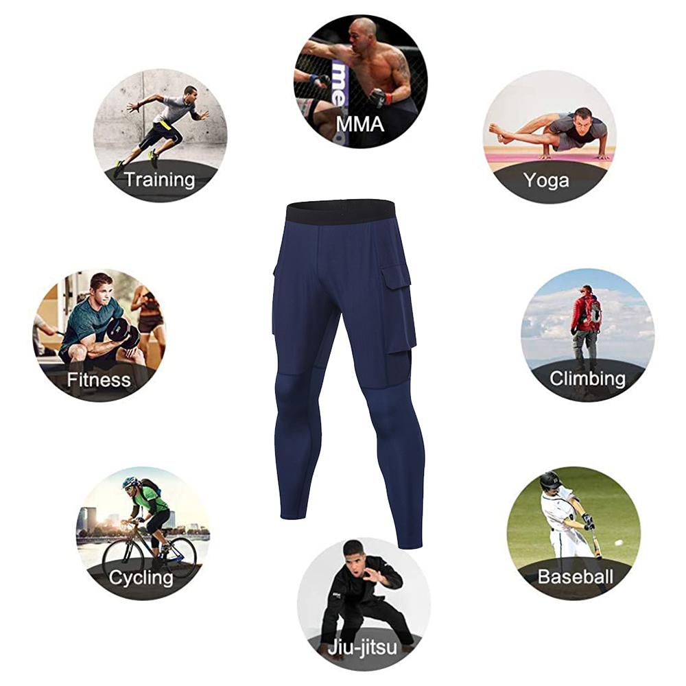 Quần thể thao nam 2 trong 1, chất liệu co giãn, thấm hút mồ hôi