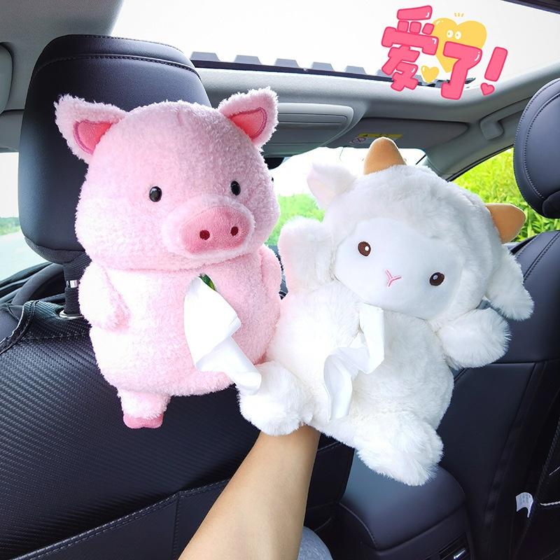 Hộp Đựng Khăn Giấy Thiết Kế Kiểu Hoạt Hình Sáng Tạo Treo Xe Hơi Tiện Lợi