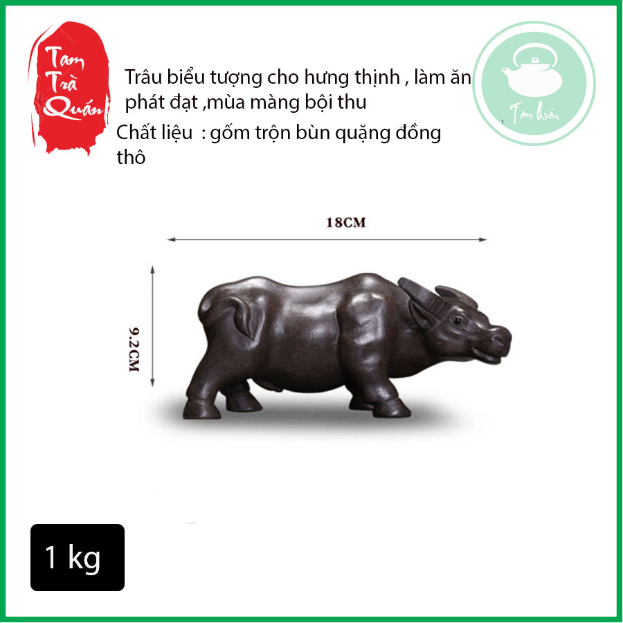 Chú trâu đất - Thú cưng trang trí bàn trà