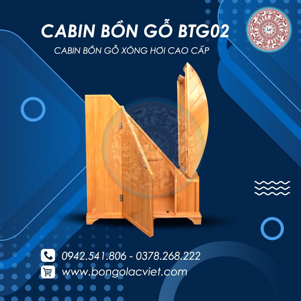 Bồn xông hơi Cabin gỗ thông chất lượng BTG02