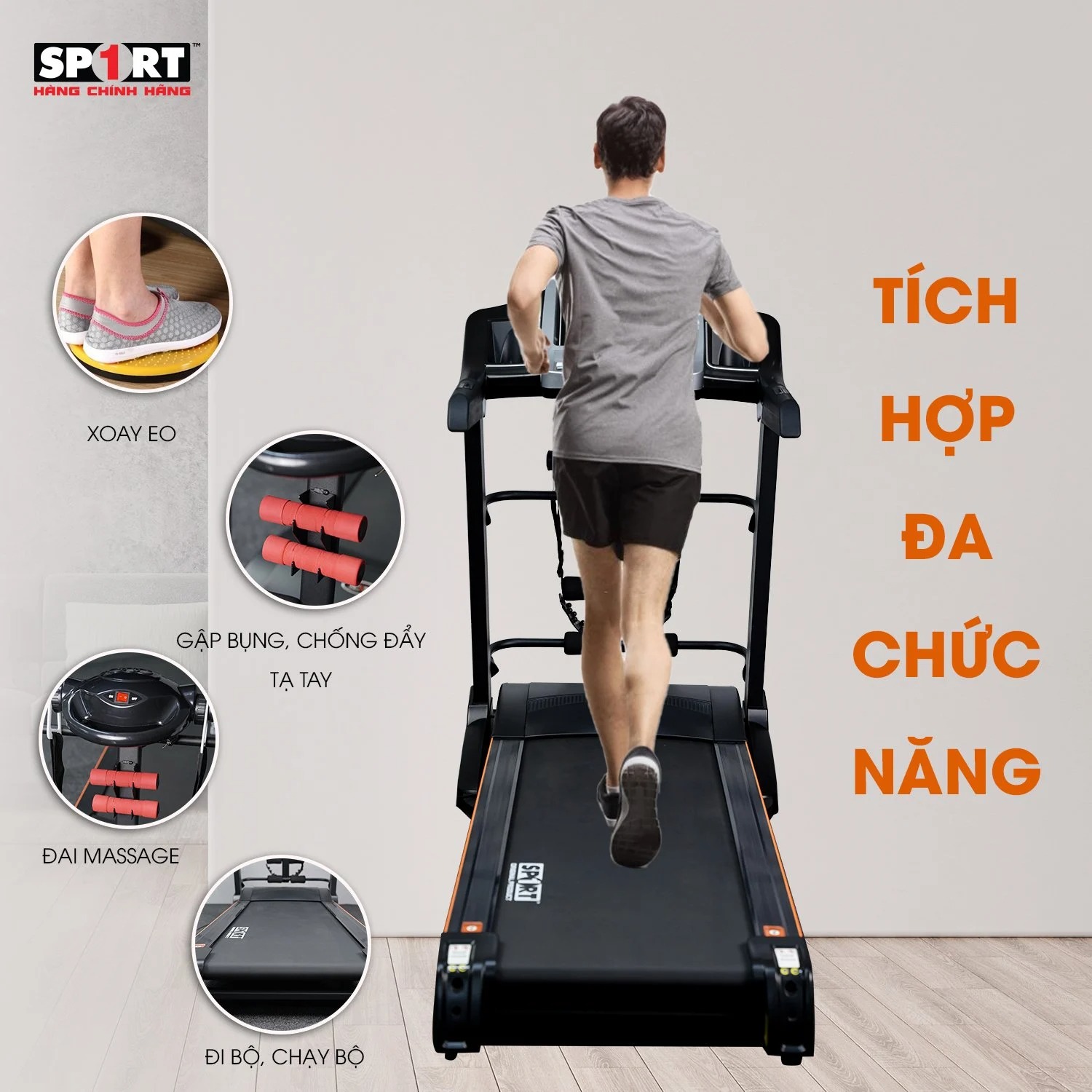 Máy Chạy Bộ Đa Năng YY - 6088DS - Hàng Chính Hãng