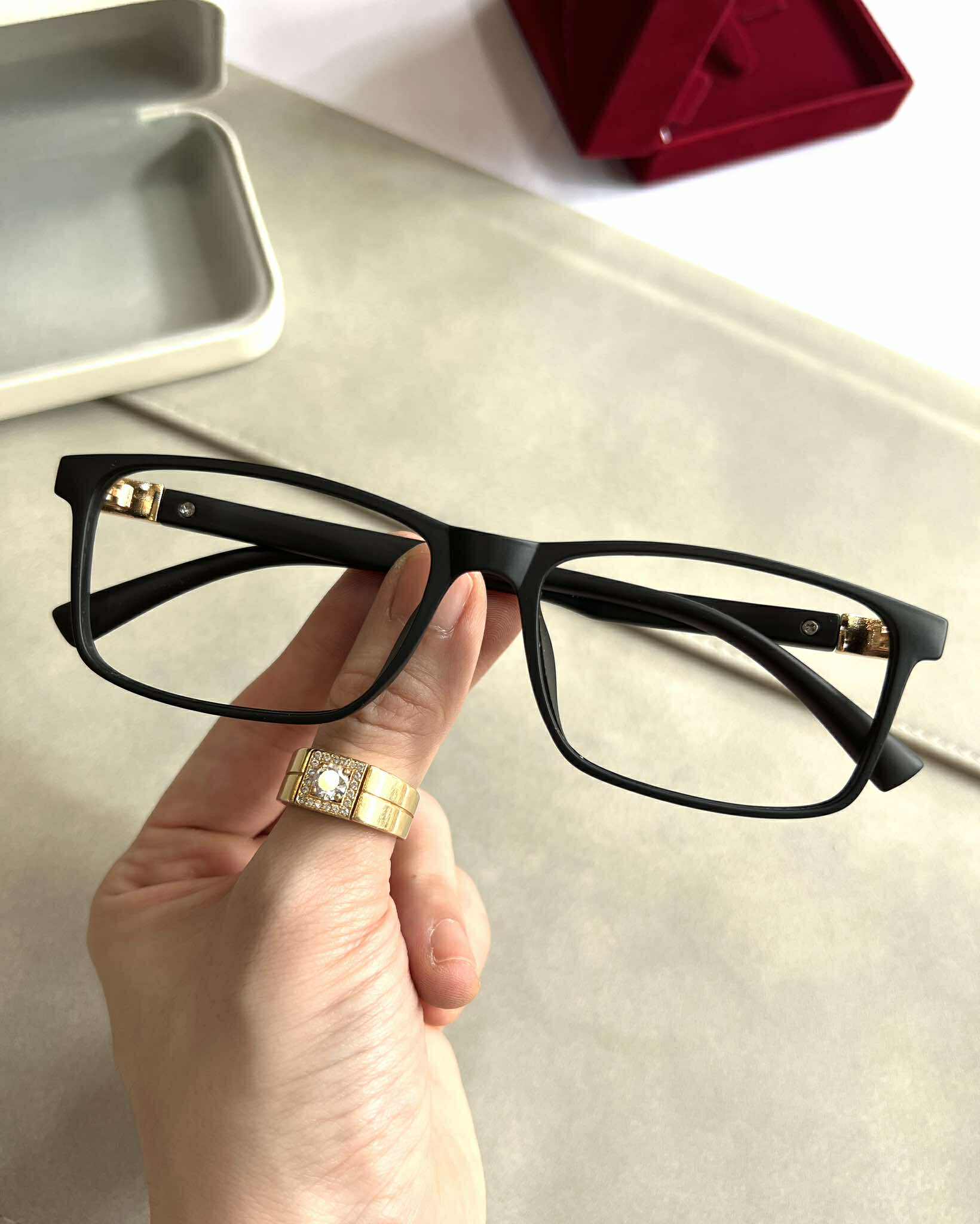 Kính Mắt, Gọng Kính Cận Unisex Dáng Chữ Nhật Basic Gọng Nhựa Dẻo Cao Cấp