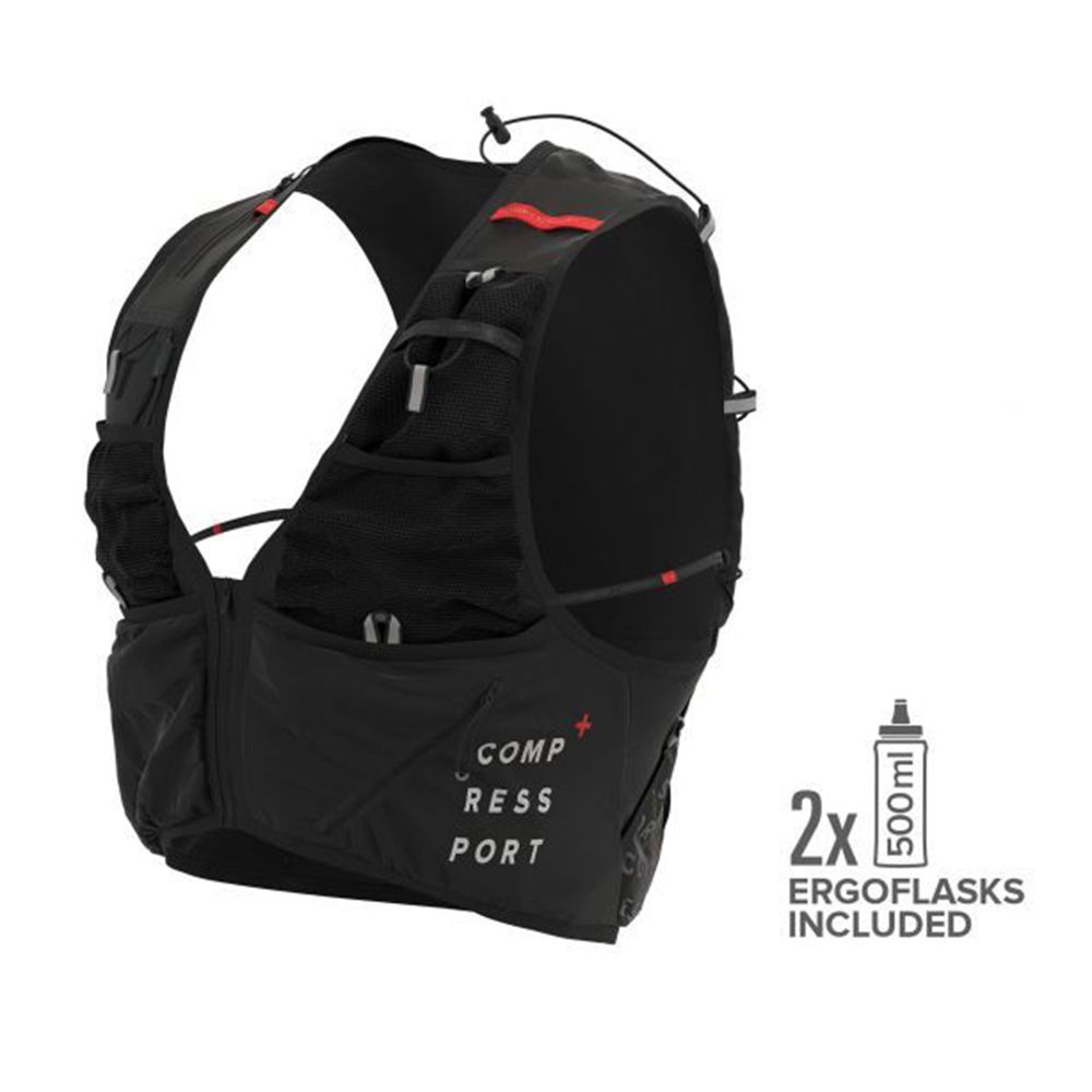 Vest chạy địa hình Compressport UltRun S Pack Evo 15 Black